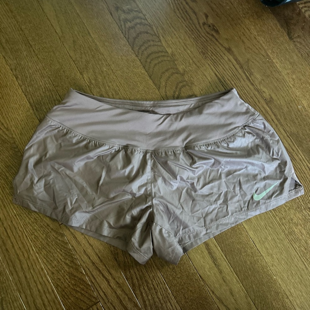 Nike Women's Reflective Mauve Athletic Shorts